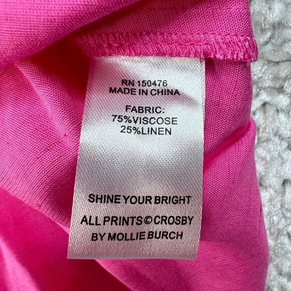 Crosby By Mollie Burch Foster Top Bubblegum Pink - Picture 7 of 9